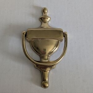 Brass/Gold Tone door knocker entry door.Vintage